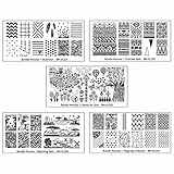 Bundle Monster 5pc Blogger Collaboration Nail Art Polish Stamping Plates
