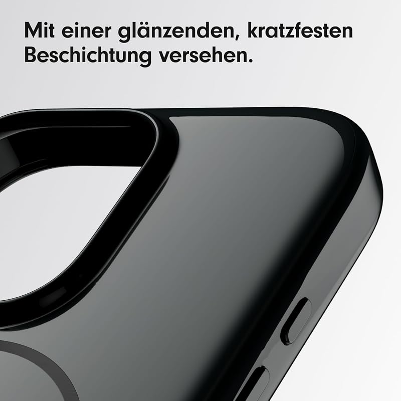 iPhone 16 Pro Case - MagSafe, Kratzfeste Schutzhülle, passgenau, Innenfutter aus Mikrofaser - Samtschwarz