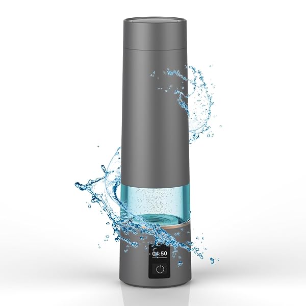 HYDROGEN WATER BOTTLE, H2 CERTIFIED SPE/PEM TECHNOLOGY, UP...