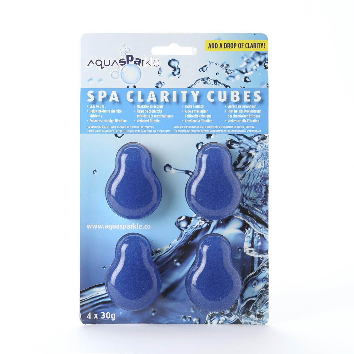AQUASPARKLE Spa Clarity Cubes - Hot Tub Water Clarifier