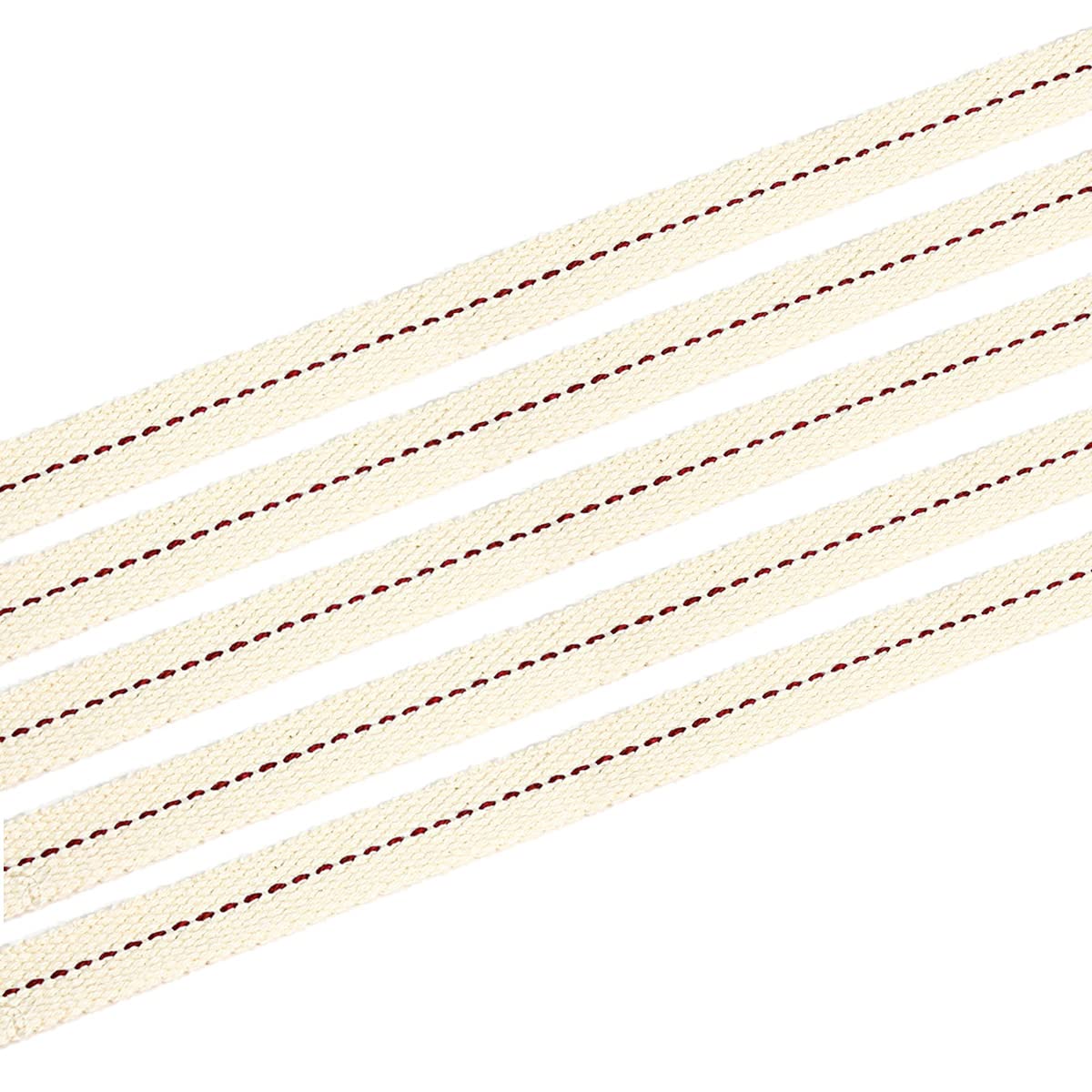 NKlaus 5 x12cm wick for fire hand storm lantern 12,5mm wide 100% natural cotton flat strand wick for oil lamp 1370