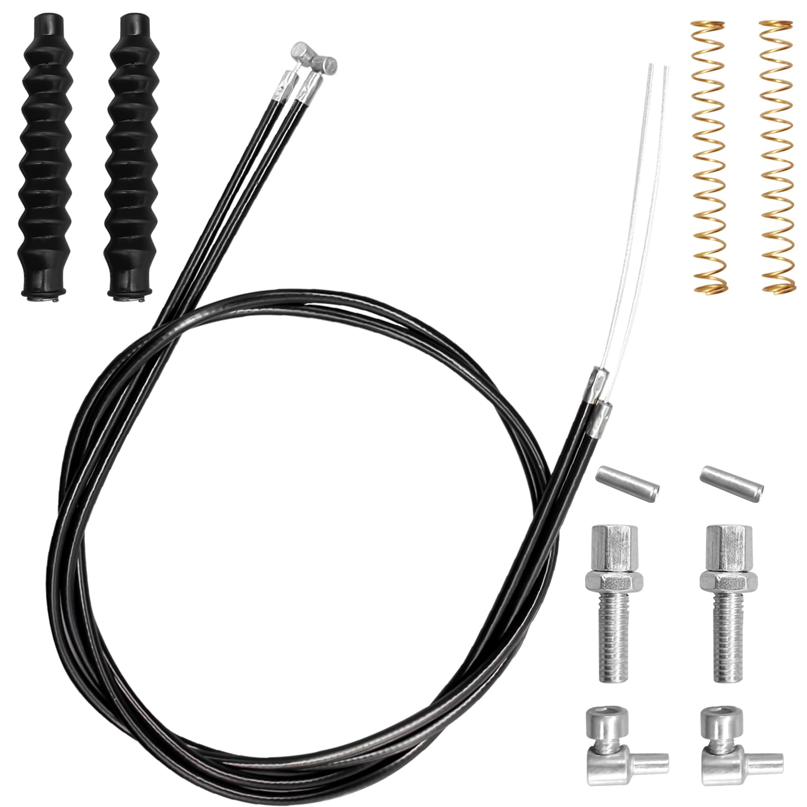 Photo 1 of 14Pcs Brake Cable Parts for Walkers Replace, Drive Rollator Replacement Parts with 45 Inch Brake Cable, Rollator Walker Parts Contains Hardware, Universal Cable Drive Walker Parts for Most Brands