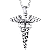 U7 Dentist/Nursing Jewelry Stainless Steel 18K Gold Plated Mini Cute Teeth Pendant Rolo Chain Dental Tooth Necklaces