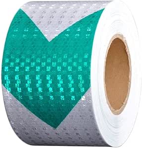 Advertencia de cinta - cinta reflectante, PVC Línea cebra Amarillo