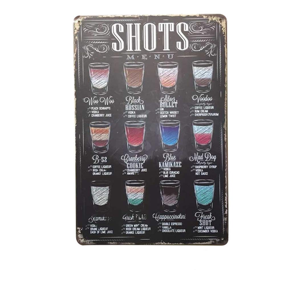 Retro Wall Tin Plaque Metal Wall Sign Plaque Poster fit for Cafe Bar Restaurant Pub,Beer series (Beer-B-8)