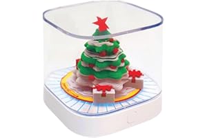 Artistic 3D Christmas Tree Notepad Calendar with Light - Daily Planner & Organizer for Kids, Adults & Family - Ideal for Chor