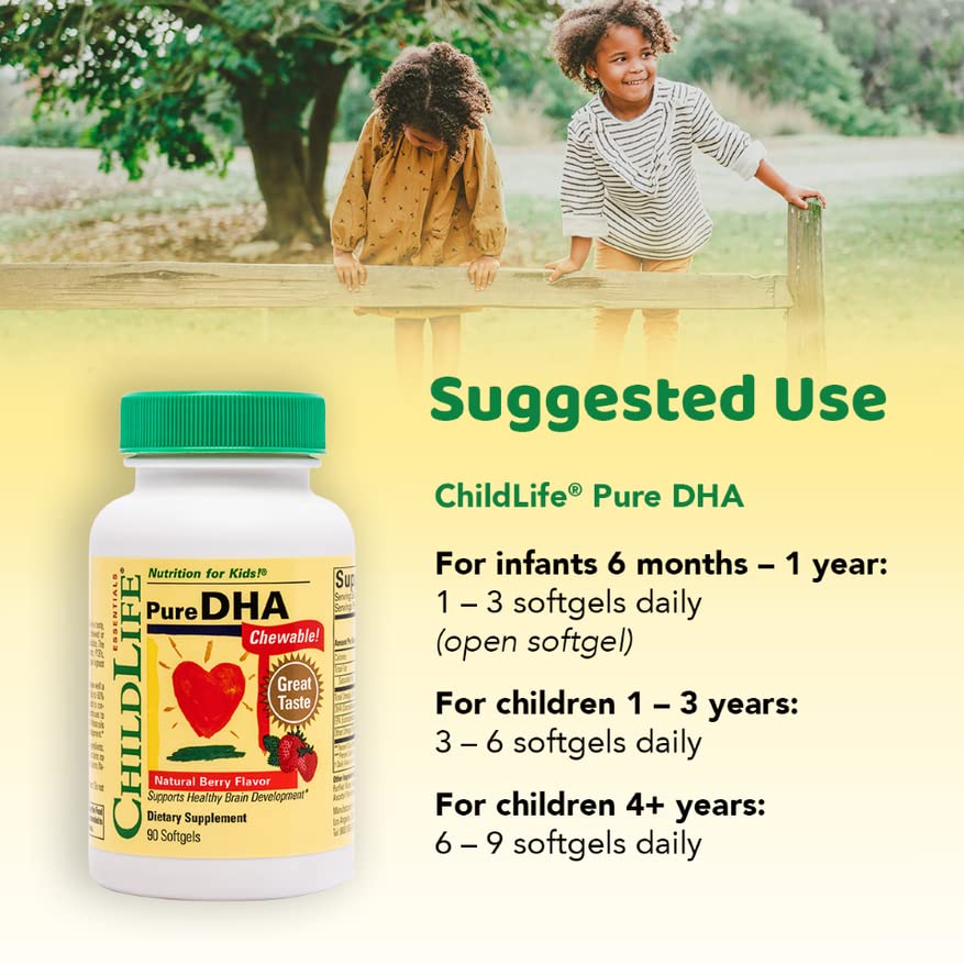 CHILDLIFE ESSENTIALS Pure DHA Dietary Supplement DHA for Kids