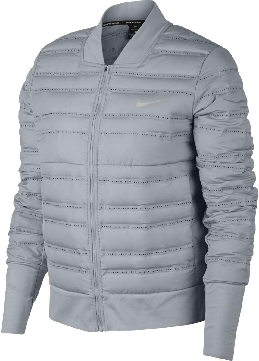 Amazon.com : Nike AeroLoft Womenâs Down Fill Running Jacket Size Small 856634-012 Gray : Sports 