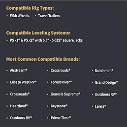 SnapPad Xtra RV Leveling Pads - Permanent Jack