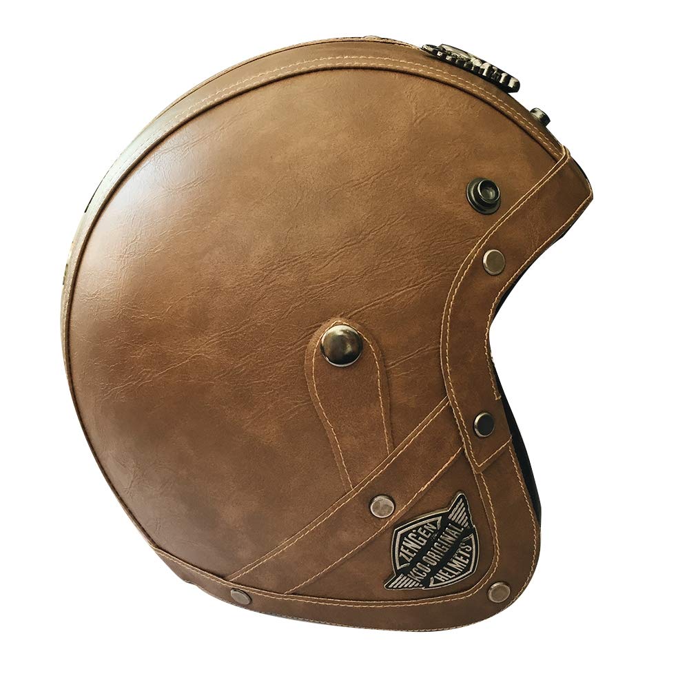 dot certified motorcycle half helmet D.O.T Certified Vintage Half Face Biker Helmet American Legend Rider