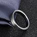 4mm 6mm Tungsten Carbide Ring for Men Women Comfort Fit Beveled Edge Brushed Silver Wedding Band Size 4-14