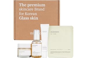 mixsoon Bean Essence & Bean Cream & Bean eye cream & Soy Bean Pad 1ea,Bean Trio Special Skin Care Set (50ml+50ml+20ml+1ea)