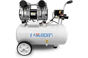 LIMODOT Portable 8 Gal Aluminum Tank Air Compressor, Rustproof, Lightweight at Only 37.5 Pounds, Efficiency Dual Air Intakes, Quiet Air Compressor, 68dB, Ideal for DIY, Home & Garage Applications