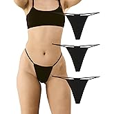 KUKU PANDA G String Cotton Thongs for Women Comfortable Underwear Seamless Panties Sexy Low Rise