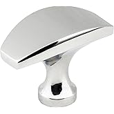 Elements 382PC Cosgrove Collection 1.5 Inch Rectangular Cabinet Knob, Polished Chrome Finish