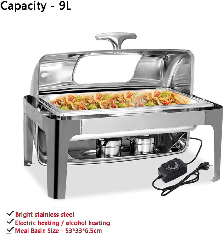 Portable Food Warmers, 9L, Buffet Warmer/Server, Food Tray Heated by