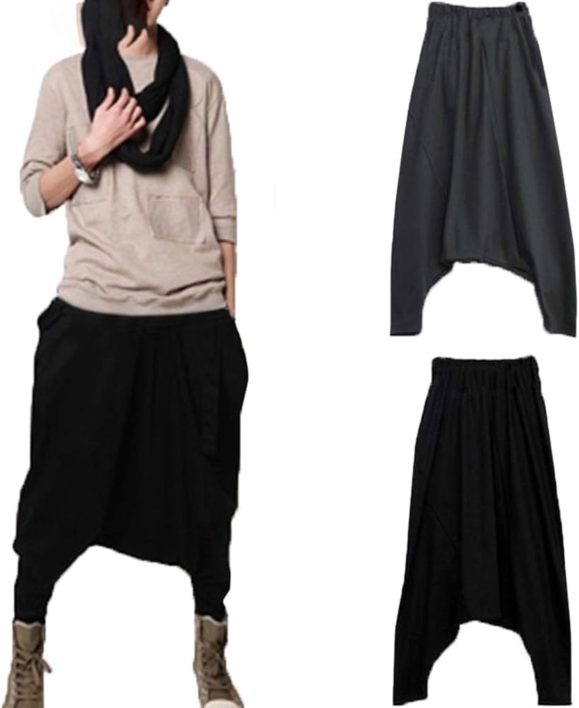 plus size drop crotch pants