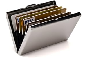 EASTNIGHTS RFID Credit Card Holder Metal Wallet Slim Credit Card Case Protector Business Card Holder for Women or Men