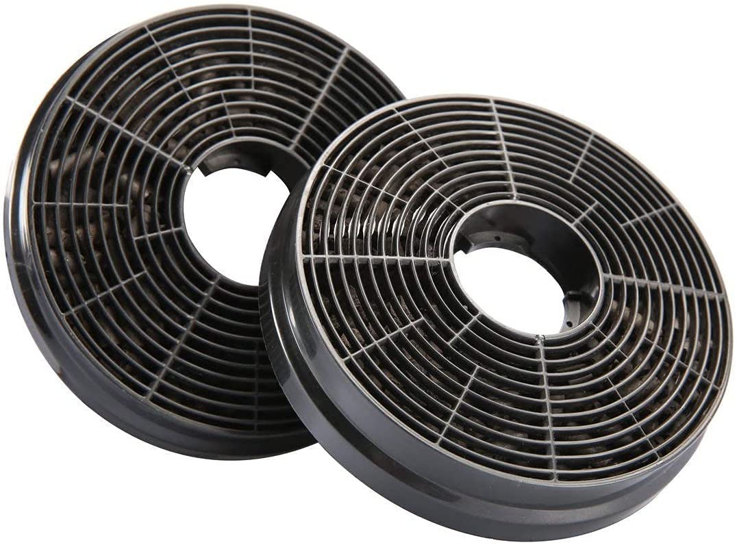 Photo 1 of CIARRA CACF003 Range Hood Carbon Filters for Wall Mount Range Hood, Replacement Charcoal Filters for Ductless Ventilation, Easy Installation, Set of 2