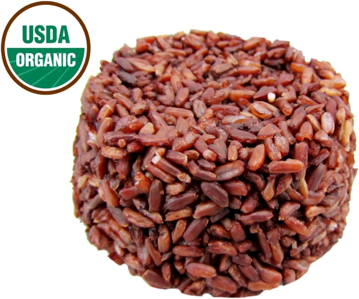 USDA Certified Organic Red Jasmine Rice Microwavable Steamed Cooked