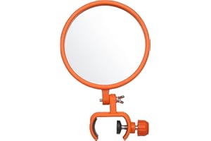 EZ Smart Large Inspection Mirror for Extension Pole – Expandable Inspection Mirror for Roof, Gutter, Duct, Under Vehicle & Car Checks – Retractable Security Mirror on a Stick for Inspection