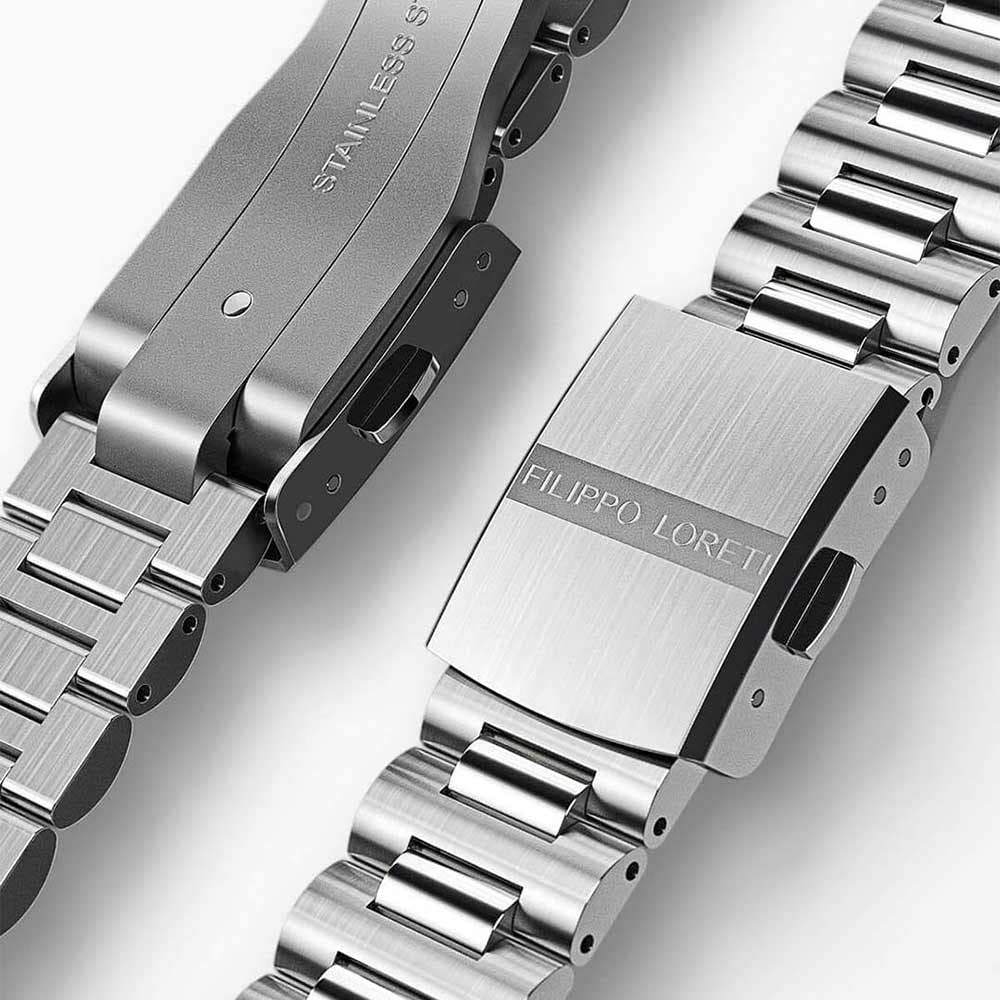 Filippo LORETI Okeanos Men’s Dive Watch, Italian Design Men’s Wrist Watch, Stainless Steel 42mm 100M Water Resistant, Sapphire Glass Watch for Men, Miyota Movement, Black Dial