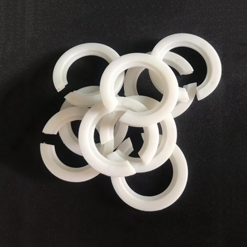 Hsthe Sea 10 Pack E27 to E14 Plastic Lamp Shade Ring Converter, Screw Lamp Shades Reducer Washer E27 Lamp Ring, 42mm to 29mm Light Shade Adapter with Duplex Ring Fitting, White