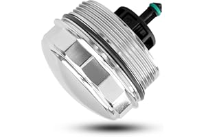 QLZOZB 11427525334 Aluminum Oil Filter Housing Cap Cover Compatible with BMW 323I 525I 128I 325XI 328XI 330XI 335XI 525XI 528XI 530XI 535XI 740LI X3 X5 X6