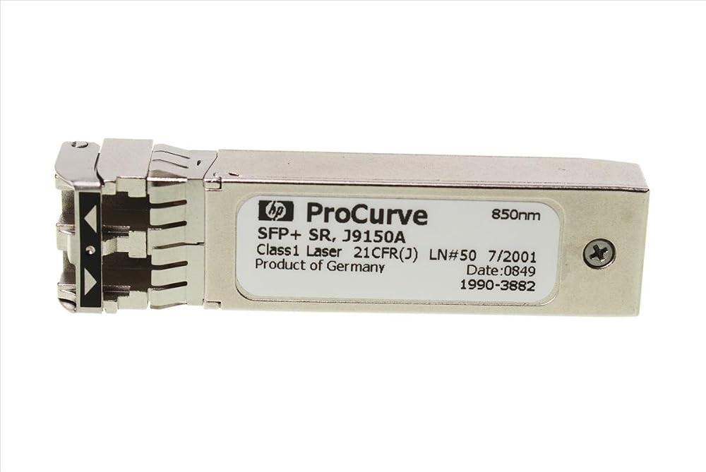 HP J9150A X132 10G SFP+ LC SR Transceiver Module 62.5m