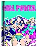 Silver Buffalo DC1750 DC Comics Girl Power Hard Cover Journal with Ribbon Book Mark, 160-Pages, 6 in. x 8 in