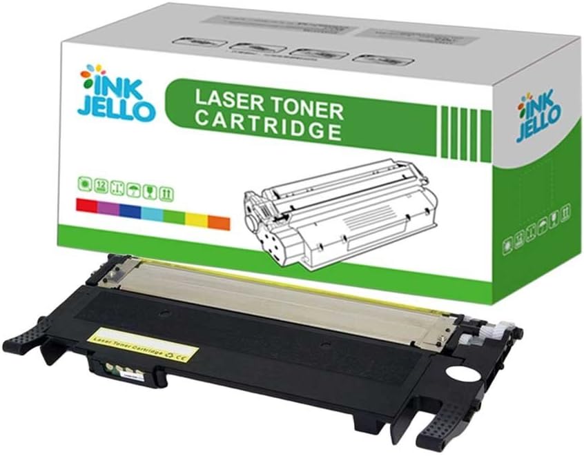 InkJello Toner Cartridge for Printer Compatibile with Samsung Xpress SL-C430 SL-C430W SL-C432 SL-C432W SL-C433 CLT-Y404S (Yellow)