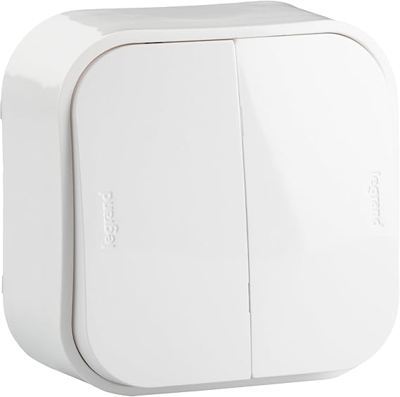 Legrand 782406 Interruptor Luz, Pared, Doble, Blanco: Amazon.es: Bricolaje y herramientas