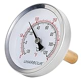 Uharbour 2-1/2" Dial Water Thermometer, Water
