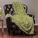 Chanasya Premium Solid Faux Long Fur Throw Blanket - Soft, Fuzzy Throw Blanket - for Bed or Couch - 50