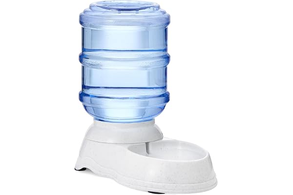 Amazon Basics Gravity Pet Water Dispenser for Cat and Dog, Easy to Clean, 4L Capacity, Small