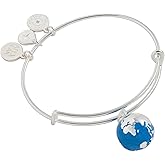Alex and Ani Globe Charm Bangle