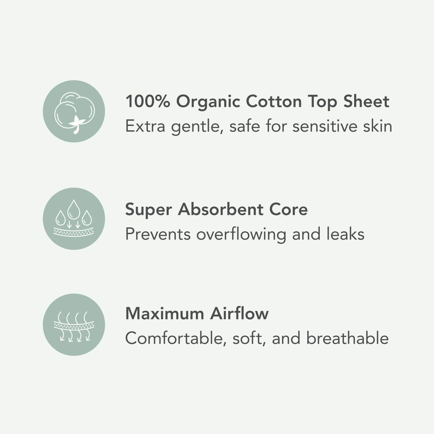 Rael Certified Organic Cotton Menstrual Regular Pads, Ultra Thin Natural Sanitary Napkins with Wings (28 Total), 28 Count: Health & Personal Care