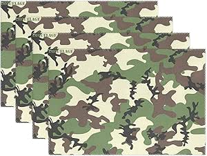 Mantel de camuflaje beige verde mantel de mesa de poliéster mantel de