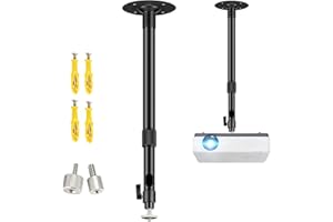 Upgraded Longer Projector Mount, Universal Extending Projector Ceiling Mount Projectors Wall Mount with Extendable Length 14-