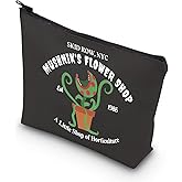 TSOTMO Horror Movie Lover Gift NYC Mushnik’s Shop EST 1986 Scary Movies Inspired Zipper Pouch Makeup Bag (BLK-Flower shop)