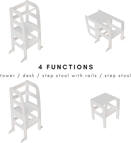 Atvikids Transformable Learning Montessori Tower Multi Use 4 In 1