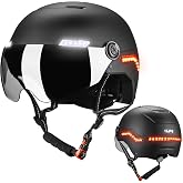 ILM Smart Adult Bike Helmet Front Side Rear LED Light Automatic G-Sensor Turn Signal &amp; Brake Warning Road Cycling Model MB101L