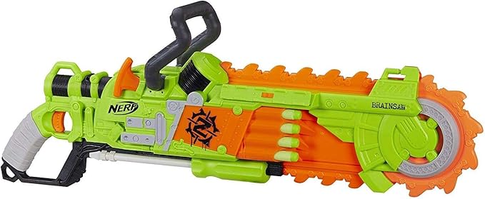 Amazon Com Nerf Zombie Strike Brainsaw Blaster Hasbro Toys Games