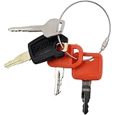 Notonmek 4 Packs Heavy Equipment Ignition Key Compatible with Komatsu John Deere Hitachi Cat