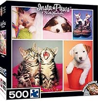 MasterPieces Instapaws #NuzzleNoses - Puppies & Kittens 500 Piece Jigsaw Puzzle by Keith Kimberlin