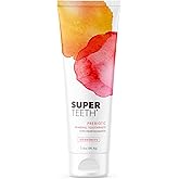 SuperTeeth Prebiotic Mineral Toothpaste for Adults and Kids | Antiplaque | Hydroxyapatite | Fluoride Free | SLS Free | Remineralizing | Oral Care | Made in USA | Strawberry
