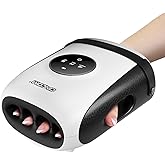 CINCOM Hand Massager with Heat and Compression, Finger and Palm Massage Machine for Pain Relief, Arthritis and Improved Circulation, Gifts for Women (Crow)