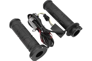 DUZFOREI 1 Pair 7/8" Motorcycle Electric Hot Heated Warm Handlebar Grips 22mm Motorbike Handlebar Heated Grips for Motorcycle