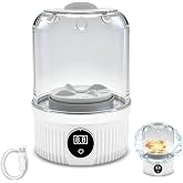 Mini Laundry Machine 1L Underwear Portable Washing Machine with LED Display,Rechargeable Mini Lavadora with 5/10 Min Modes,Mini Washing Machine,Cleans Small Clothes for Apartment,Dorm,Travel Hotel Use