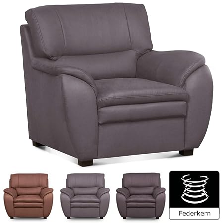 Cavadore Polstersessel Gingle / Sessel mit Federkern fürs Wohnzimmer / Passend zur Sofagarnitur Gingle / Klassisches Design /
